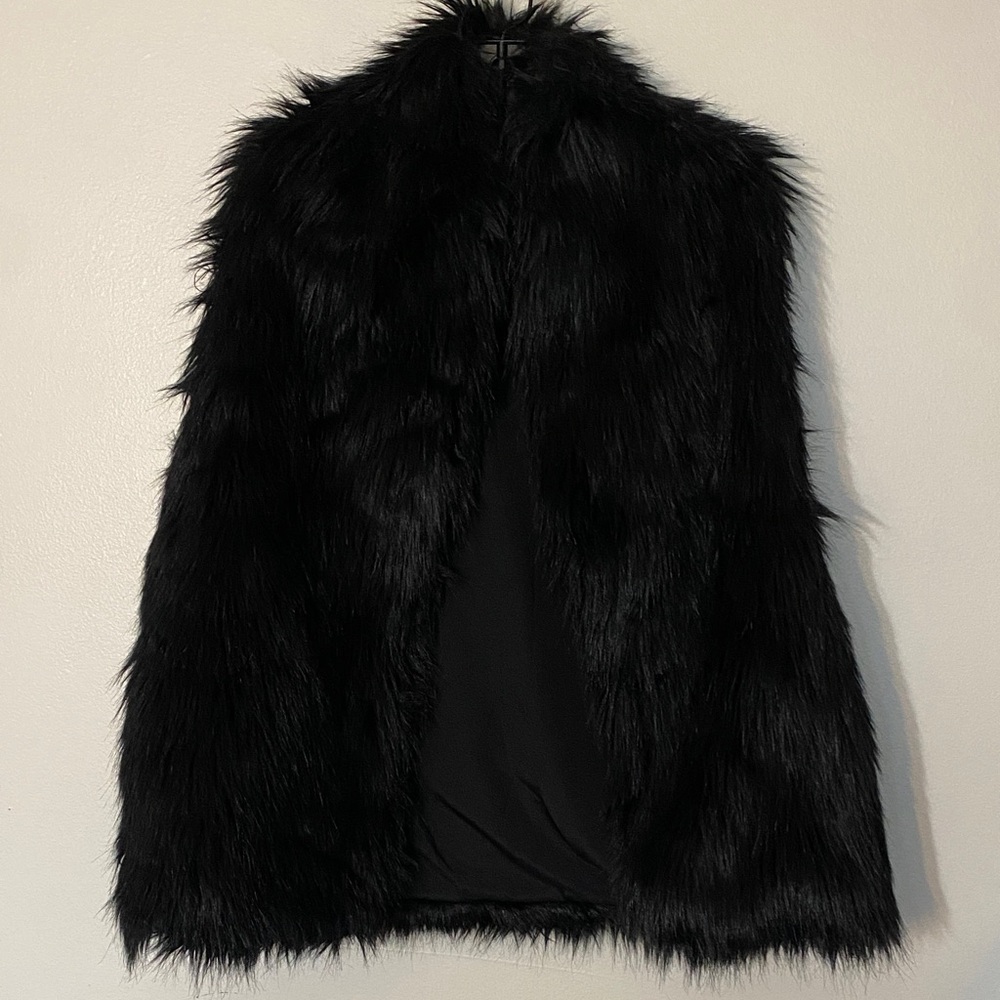 BCBGeneration Faux Fur Black Teddy Jacket